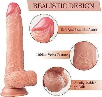 Dildo real skin feeling sex toy